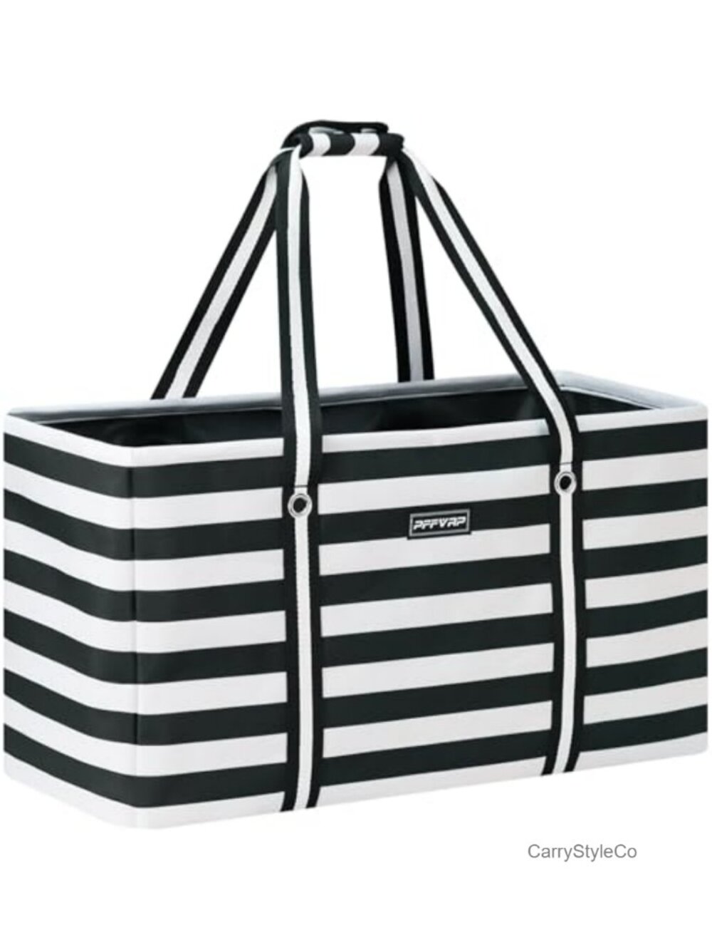 Extra Large Utility Tote Bag Foldable Reusable Grocery Bag Metal Wire Frame
